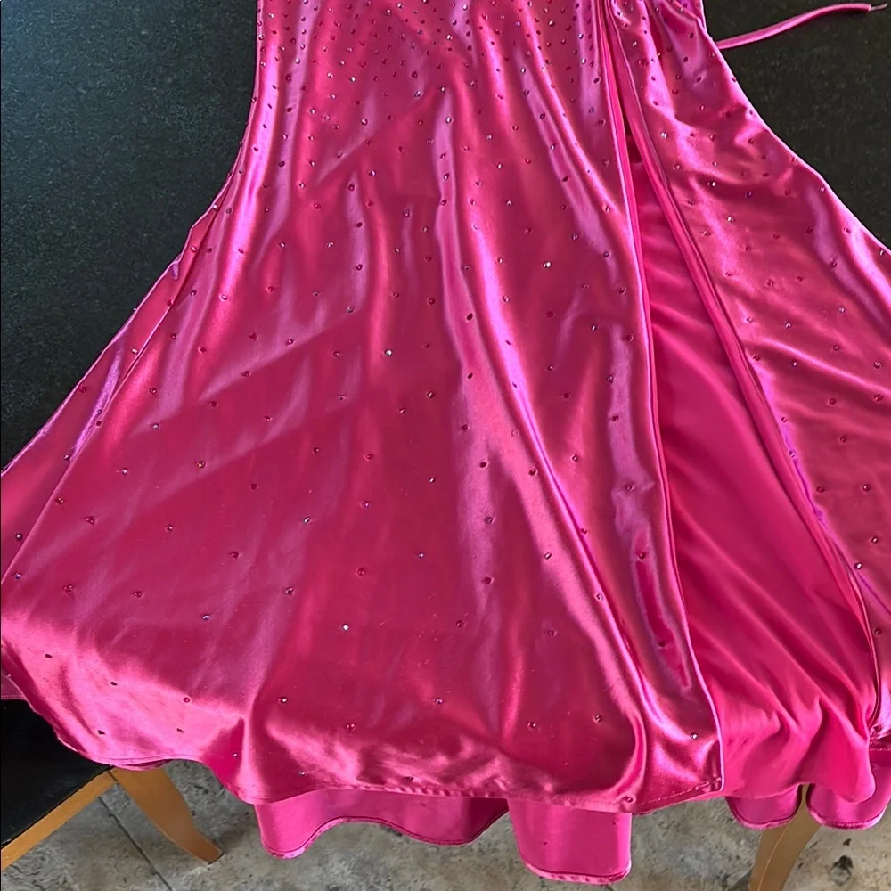Faviana Pink Sequin Prom Dress - Picture 7 of 11